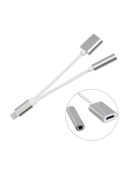 Cable datos Type-C a Lightning Iphone / 1m / 5a / Nb1228 / Carga Rapida PD / Blanco / One+