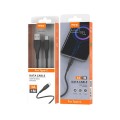 Cable datos USB 2.0 a Type-C / 1m / 3.4a / Carga rapida / Tb1290 / Negro / Mtk