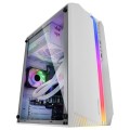 ÷ Caja microatx gaming mars gaming mc-s1 white frontal argb ventilador traser frgb ventana lateral sin