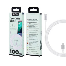 Cable datos Type-C M/M / 1m / 5a / PD 25w / Carga rapida /  BT817 / Blanco / One+